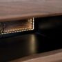 Meubles TV - Meuble TV en bois d'acacia naturel et noir - GINER Y COLOMER