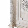 Wardrobe - Aged white mango wood cabinet with a sophisticated touch - GINER Y COLOMER