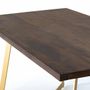 Dining Tables - Mango wood dining table with metal base 200cm - GINER Y COLOMER