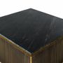 Coffee tables - Bronze-covered wooden coffee table with marble top - GINER Y COLOMER