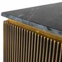 Coffee tables - Bronze-covered wooden coffee table with marble top - GINER Y COLOMER