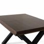 Dining Tables - Extendable dining table in mango wood and metal legs - GINER Y COLOMER