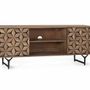 TV stands - TV cabinet with 2 doors and 2 shelves in mango wood - GINER Y COLOMER