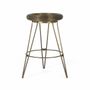 Stools - High metal bar stool 76 cm high - GINER Y COLOMER
