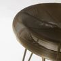 Stools - High metal bar stool 76 cm high - GINER Y COLOMER