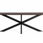 Dining Tables - Acacia wood dining table with metal legs 230 cm - GINER Y COLOMER