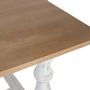 Tables Salle à Manger - Table à manger rectangulaire avec pieds tournés en blanc 200 cm - GINER Y COLOMER
