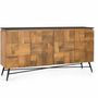 Sideboards - Mango wood sideboard with natural finish, 170 cm - GINER Y COLOMER