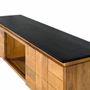 Meubles TV - Meuble TV en bois de manguier finition naturelle, 150 cm - GINER Y COLOMER