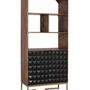 Bookshelves - Handcrafted mango wood bookcase with gilded legs - GINER Y COLOMER
