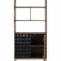 Bookshelves - Handcrafted mango wood bookcase with gilded legs - GINER Y COLOMER