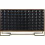 Sideboards - Hand-carved sideboard in mango wood with gilded legs 135 cm - GINER Y COLOMER