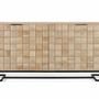 Sideboards - Hand-carved and handcrafted mango wood sideboard, 180 cm - GINER Y COLOMER