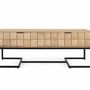 Coffee tables - Handcrafted and carved mango wood coffee table, 120 cm - GINER Y COLOMER
