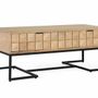 Coffee tables - Handcrafted and carved mango wood coffee table, 120 cm - GINER Y COLOMER