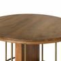 Dining Tables - Round dining table in solid mango wood 150 cm - GINER Y COLOMER
