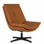 Armchairs - Swivel armchair covered in synthetic leather and padding - GINER Y COLOMER