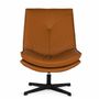 Armchairs - Swivel armchair covered in synthetic leather and padding - GINER Y COLOMER