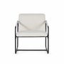 Fauteuils - Lot de 2 fauteuils tapissés de tissu beige et matelassé - GINER Y COLOMER