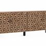 Buffets - Buffet artisanal en bois de manguier avec 4 portes, 220 cm - GINER Y COLOMER