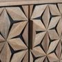 Meubles TV - Meuble TV en bois de manguier fait main avec 4 portes, 177 cm - GINER Y COLOMER