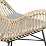 Chaises - Lot de 2 chaises en rotin et métal - GINER Y COLOMER