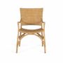 Chaises - Lot de 2 chaises en rotin et structure en bambou - GINER Y COLOMER