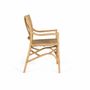 Chaises - Lot de 2 chaises en rotin et structure en bambou - GINER Y COLOMER