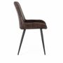 Chairs - Natural dark brown leather chair - GINER Y COLOMER
