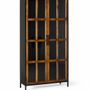 Wardrobe - 2-door display case in mango wood and metal structure - GINER Y COLOMER