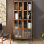 Wardrobe - 2-door display case in mango wood and metal structure - GINER Y COLOMER