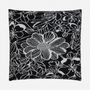 Fabric cushions - 'Floral Figment' Wool Cushion, 50x50cm - SHAKU