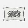 Coussins textile - Coussin italien brodé à la main « Meadow », 50 x 35 cm - SHAKU