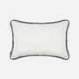 Coussins textile - Coussin italien brodé à la main « Meadow », 50 x 35 cm - SHAKU