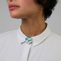 Brooches - Prisma Button Cover – Geometric Shirt Accessory for Bold, Modern Style - PAMELA COROMOTO