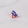 Brooches - Prisma Button Cover – Geometric Shirt Accessory for Bold, Modern Style - PAMELA COROMOTO