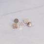 Jewelry - BASIC / Everyday Icons – Upcycled Geometric Stud Earrings - PAMELA COROMOTO