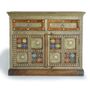 Chests of drawers - Acacia wood, ceramic and bronze chest of drawers - GINER Y COLOMER