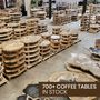 Office furniture and storage - Earth-toned petrified wood coffee tables - XYLEIA PETRIFIED WOOD