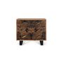 Chests of drawers - Acacia wood and metal chest of drawers - GINER Y COLOMER