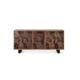 Sideboards - Acacia wood and metal sideboard - GINER Y COLOMER