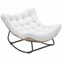 Lawn armchairs - Rocking garden chair with thick cushions - AOSOM BUSINESS