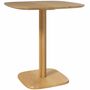 Dining Tables - Designer dining table with beveled finish for 4 people in rubberwood - AOSOM BUSINESS
