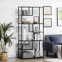 Bookshelves - Industrial style bookcase storage shelf 7 levels - AOSOM BUSINESS