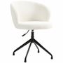 Assises pour bureau - Chaise de bureau design acier noir effet laine bouclée - AOSOM BUSINESS