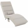 Fauteuils - Fauteuil relax massant chauffant design métal chromé tissu - AOSOM BUSINESS