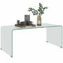Coffee tables - Contemporary design coffee table, 10 mm tempered glass - AOSOM BUSINESS