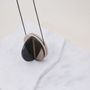 Jewelry - Dexel Necklace / Constructivist-Inspired pendant with sculptural lines - PAMELA COROMOTO