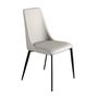 Chaises - Chaise en siimilicuir gris clair - ANGEL CERDÁ
