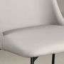 Chaises - Chaise en siimilicuir gris clair - ANGEL CERDÁ
